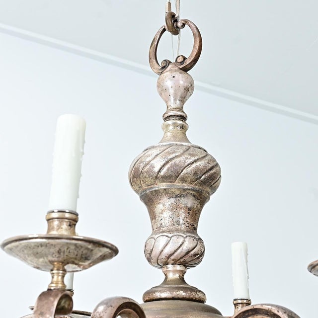 Early 20th Century Early 20th Century French Bronze Chandelier For Sale - Image 5 of 11