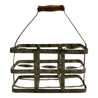 Late 19th-Early 20th Century French Wine Bottle Carrier For Sale