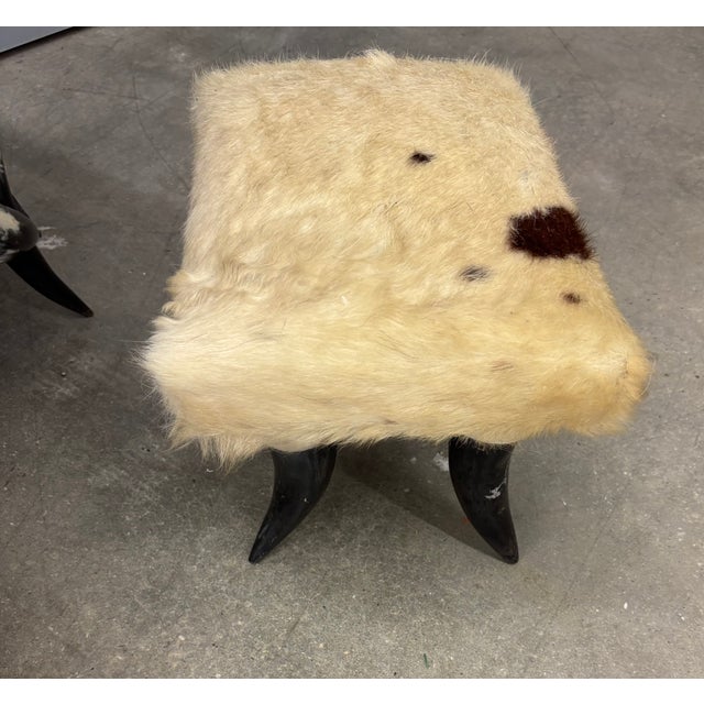 1970s Handcrafted Western Style Chair and Ottoman For Sale - Image 4 of 6