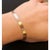 14 Karat Rose Gold 7.5 inch Fancy Link Bracelet Italian 4 grams total weight.