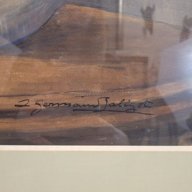 Louis-Germain Baligot, Flowers, 20th Century, Gouache For Sale - Image 17 of 18