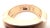 Metal Cartier Santos Dumont Bull's Eye Quartz Rose Gold Ring, Size 7.25 For Sale - Image 7 of 10