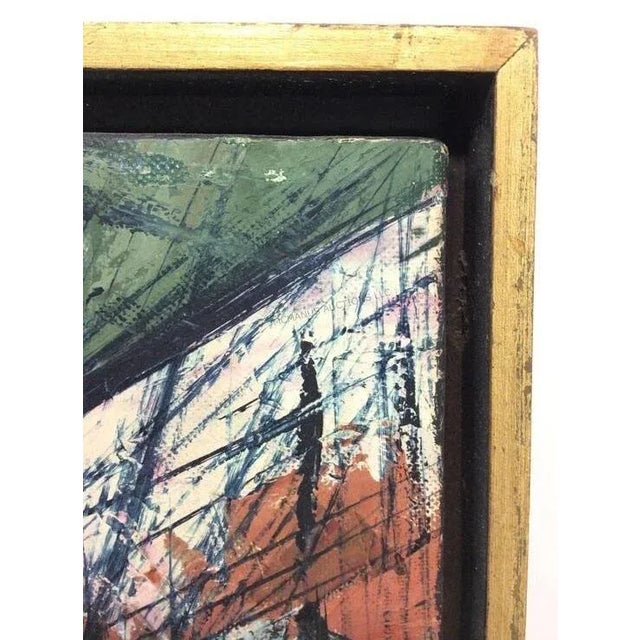 Pat Davis Modernist Landscape Painting For Sale - Image 4 of 6