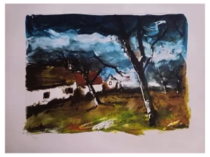 Maurice de Vlaminck, Landscape, 1920s, Lithograph