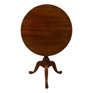 Pennsylvania House Cherry Tilt Top Occasional Table For Sale