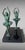 Art Deco French Pair of Dancer Bookends in Spelter and Black Marquina Marble For Sale - Image 6 of 18