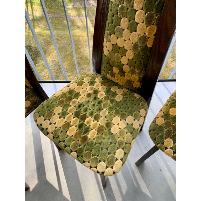 Olive Space Age Chairs, 1970s, Set of 5 For Sale - Image 8 of 18