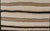 Measures: 4'10 x 6'1 Vintage Turkish Kilim Rug with Ivory, Brown and Deep Charcoal Stripes. Keivan Woven Arts / rug/TU-...