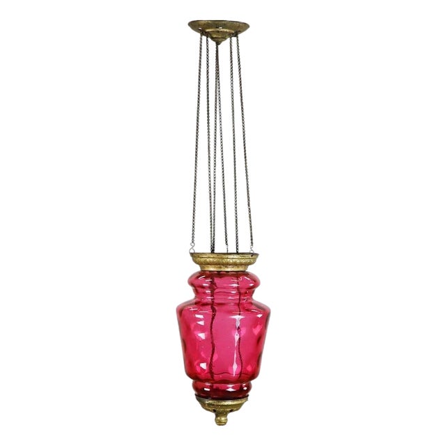 Antique Hanging Candle Lantern For Sale