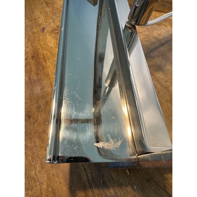 Late 20th Century Late 20th Century RL Polished Nickel Easel Lamp For Sale - Image 5 of 10