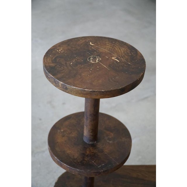 Wood Danish Art Deco Decorative Multifunctional Side Table / Pedestal, 1930s For Sale - Image 7 of 17
