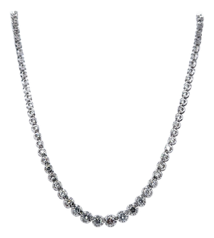 Platinum Graduated Diamond Necklace 5.00ct 26.9g