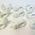 Farmhouse 1970s Vintage French Blanc Porcelain Barn Yard Animal Napkin Rings - Set of 12 - Easter. For Sale - Image 3 of 14