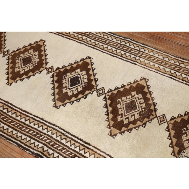 Tribal Vintage Persian Gabbeh Runner - 3'4" x 7'8" For Sale - Image 3 of 6