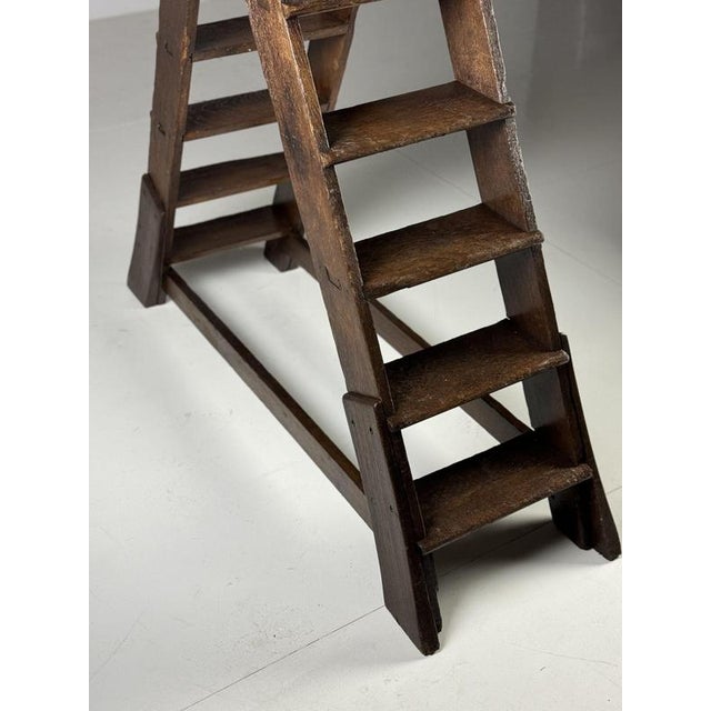 Eglish nOak Library Stairs For Sale - Image 17 of 18