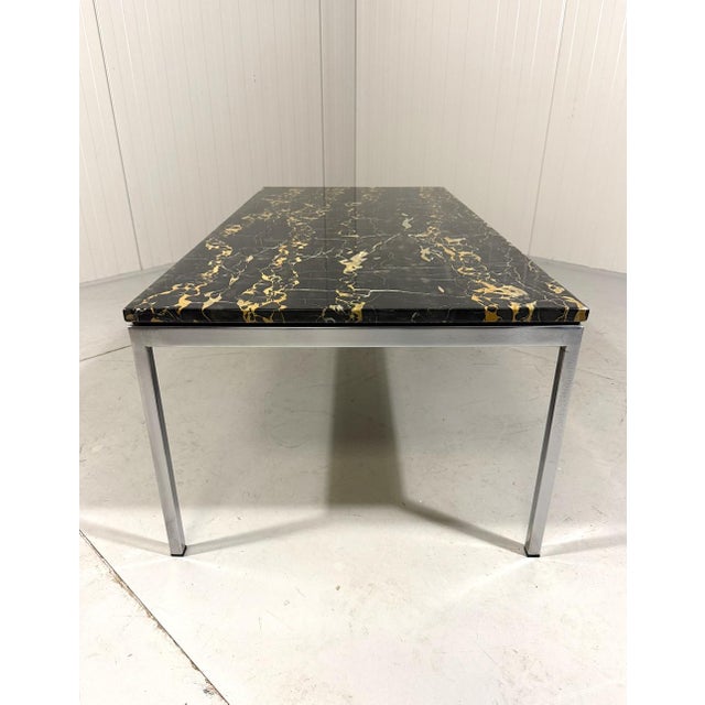 Nero Portoro Marble Top Coffee Table by Florence Knoll for Knoll International, 1960s For Sale - Image 12 of 18
