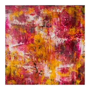 "Don't Look Back" Original Abstract Painting by Lisa Finlayson