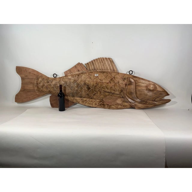 Wood Carved Haddock Trade Sign For Sale - Image 7 of 12