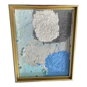 Contemporary Modern Abstract Oil Painting, Framed