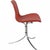 Poul Kjærholm PK9 chair upholstered in original red Aura leather. The chair is from 2020 and appears in great condition...
