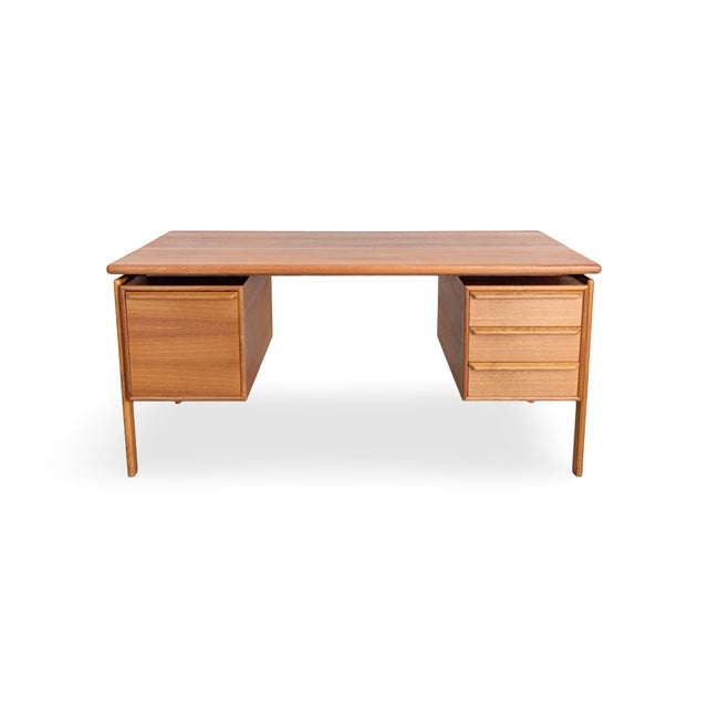 Mid-Century Teak Desk from GV Gaasvig For Sale - Image 10 of 10
