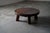 Rustic Round Dark Oak Coffee Table, Netherlands, 1960s For Sale - Image 11 of 11