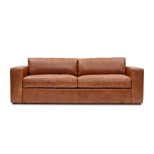 Lincoln Sofa, Tobacco Leather Chairish
