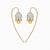 Silver, gold Lily flower earrings with citrine briolettes. Lily flower earrings. Citrine earrings. White flower wedding...