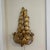 Vintage Gold Gilded Leaf Three Arm Sconce For Sale - Image 4 of 4