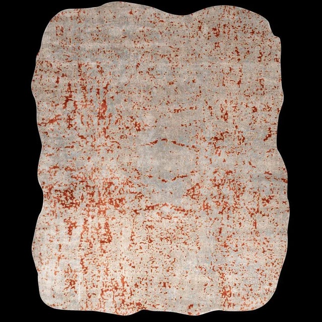 Hand-Knotted Scissors Shape Rug from DSV Carpets For Sale - Image 6 of 6