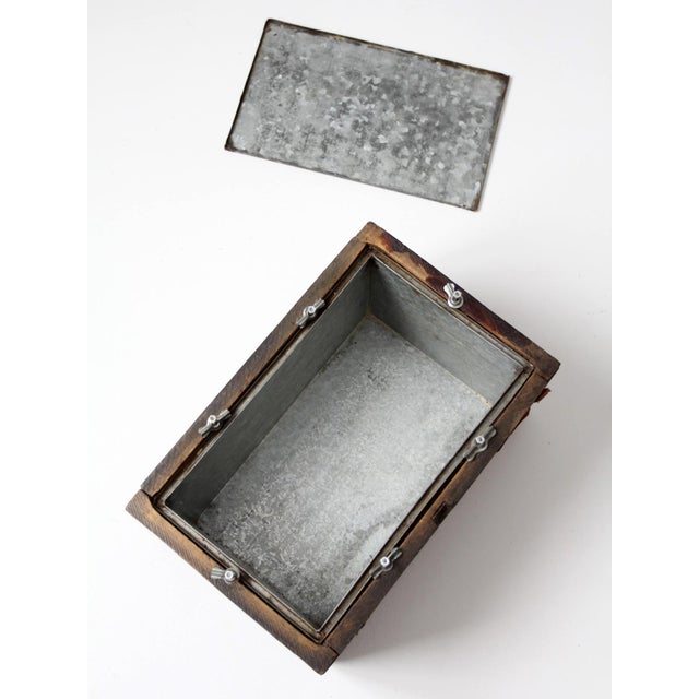 Antique Industrial Wood Crate For Sale - Image 12 of 12