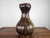 Brown Ceramic Vase with Floral Decorations, 1990 For Sale - Image 4 of 17