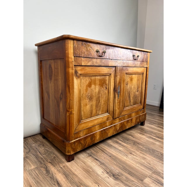Antique French Biedermeier Fruitwood Buffet C. Mid 19th Century For Sale - Image 4 of 13