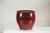 Vintage Chinese Oxblood Glazed Ceramic Planter with Flared Rim For Sale - Image 12 of 18