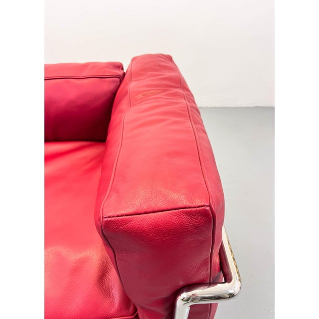 Leather LC3 Chair by Le Corbusier for Cassina For Sale - Image 5 of 8