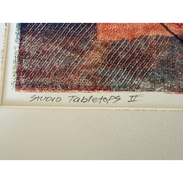 David MacInnes "Studio Tabletops Ii" Artist Proof Color Monotype, Signed & Dated 2004 For Sale - Image 4 of 9