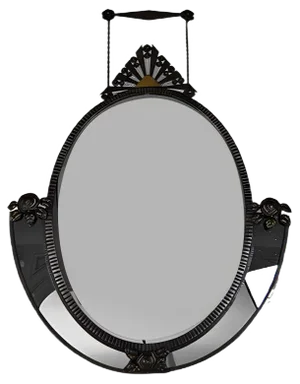 Art Deco French Wrought Iron Wall Mirror by Edgar-William Brandt, 1920s