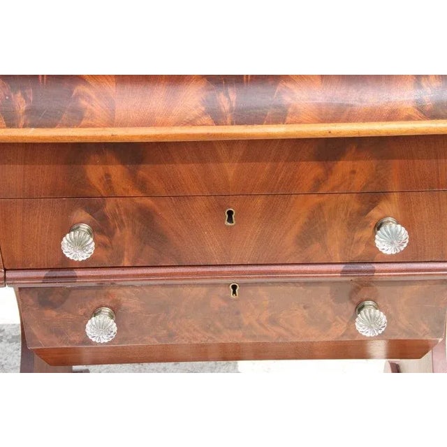 Late 19th Century Late 19th Century Empire Style Walnut Dressing Table For Sale - Image 5 of 13