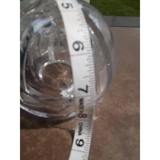 Vintage Cut Crystal Sphere Ashtray For Sale - Image 11 of 12