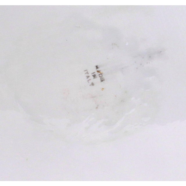 Green Italian Hollywood Regency Faux Bamboo Ceramic Cachepots- A Pair For Sale - Image 8 of 11