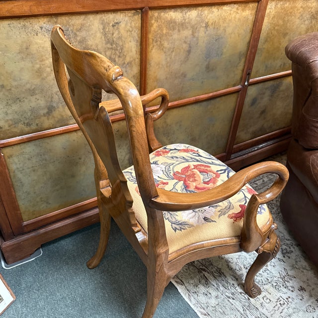 Roberto Barahona for Burton Ching Queen Anne Style Chair For Sale In San Francisco - Image 6 of 12