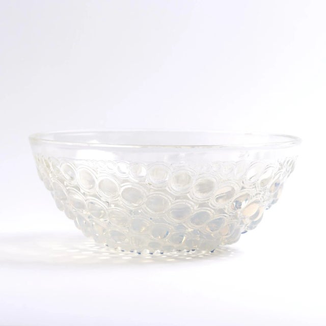 Lalique Volutes Opalescent Glass Bowl This plate measures: 8 wide x 8 deep x 3.25 inches high Great Vintage Condition We...
