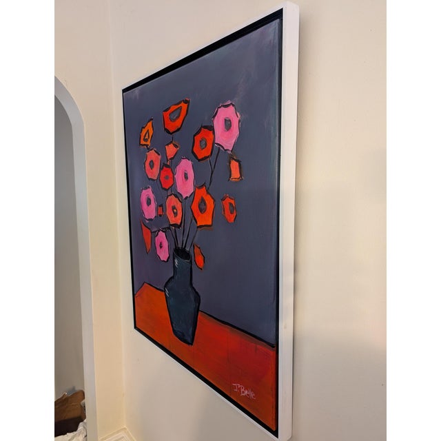 Vibrant Flowers! 24x30" Oil on Canvas For Sale - Image 4 of 6