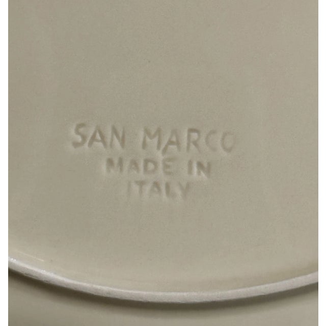 2010s San Marco Italian Creamware Plates- Set of 8 For Sale - Image 5 of 5