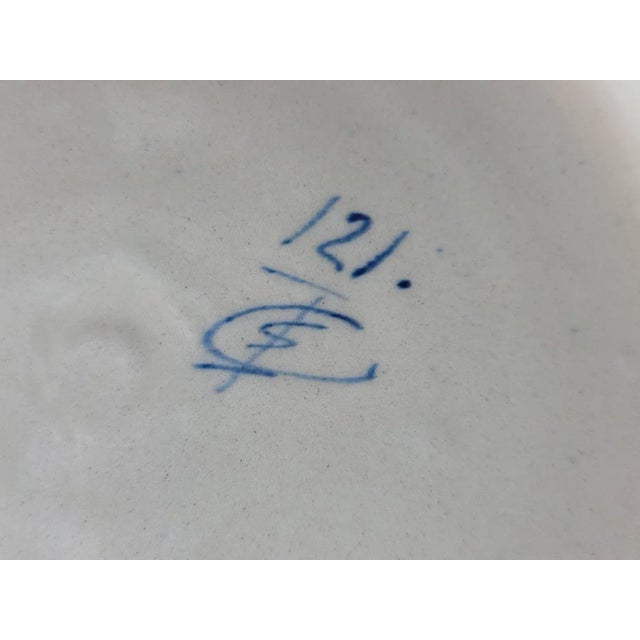 Antique Italian Renaissance Raffaellesco Grotteschi Majolica Wall Charger For Sale - Image 9 of 11