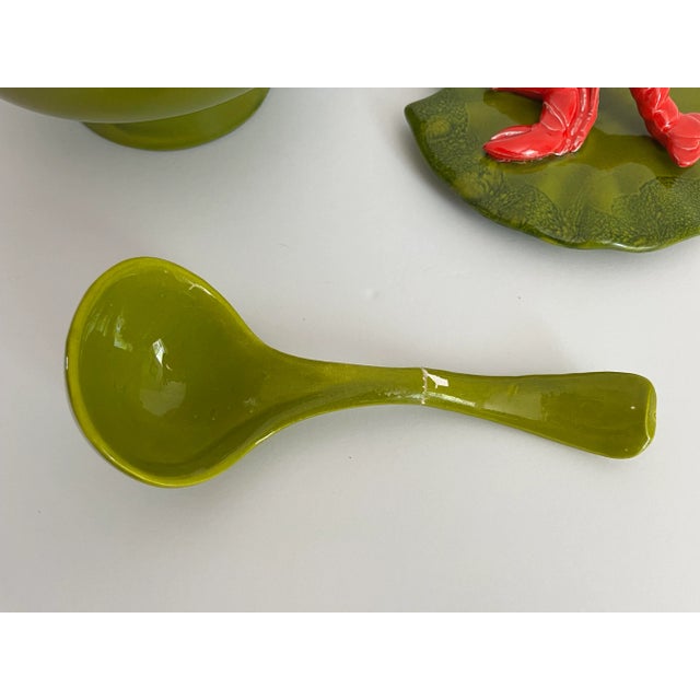Avocado Ceramic Lobster Tureen by California Pottery, 1970s For Sale - Image 8 of 10