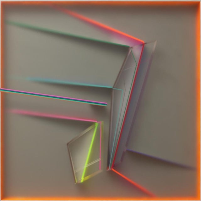 Gray Kal Mansur, Future Summary Twenty-Five: Abstract Wall Sculpture, 2025, Acrylic Glass and Polymer For Sale - Image 8 of 8