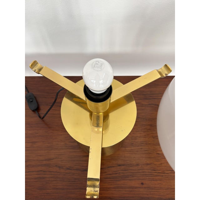 Gold Porcino Lamp by Luigi Caccia Dominioni for Azucena, Italy, 1960s For Sale - Image 8 of 12