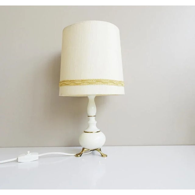 Table Lamp with Brass Foot, 1960s For Sale - Image 12 of 13