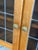 Oak Display Cabinet With Leaded Glass Doors Interior Shelf Mid-Century Modern Denmark 1960s For Sale In Los Angeles - Image 6 of 10
